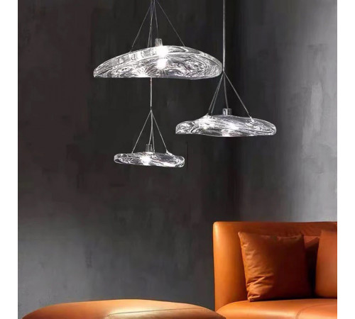 Подвесной светильник DeLight Collection Manta 2049P/D250 silver/clear Подвесной светильник DeLight Collection Manta 2049P/D250 silver/clear