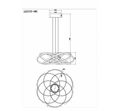 Подвесной светодиодный светильник Arte Lamp Presto A2527SP-6WH Подвесной светодиодный светильник Arte Lamp Presto A2527SP-6WH