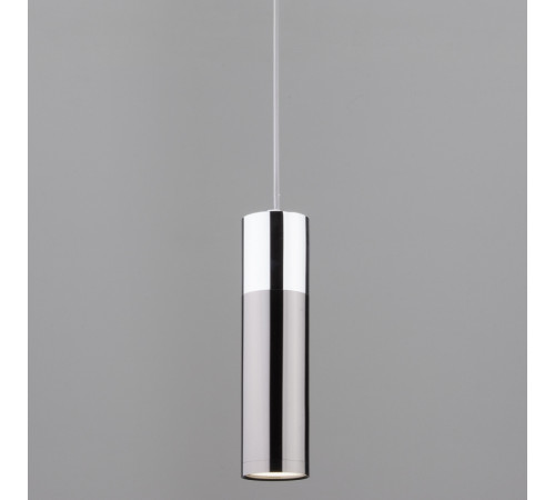 Подвесной светильник Eurosvet Double Topper 50135/1 LED хром/черный жемчуг