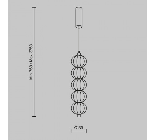 Подвесной светильник Maytoni Golden Cage MOD216PL-L10G3K Подвесной светильник Maytoni Golden Cage MOD216PL-L10G3K