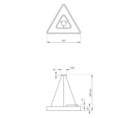 Подвесной светильник Эра Geometria SPO-153-W-40K-030 Б0050578 Подвесной светильник Эра Geometria SPO-153-W-40K-030 Б0050578