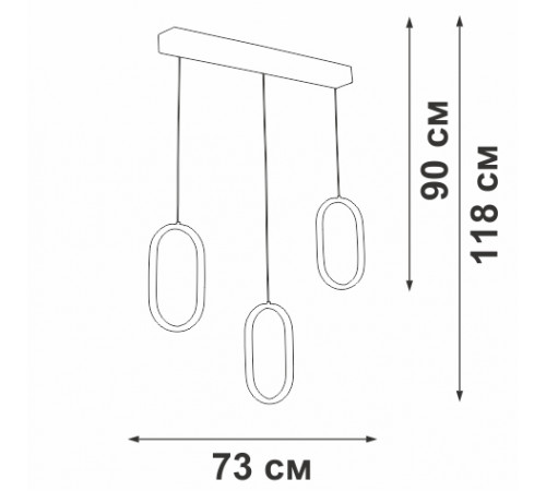 Подвесной светильник Vitaluce V3049-1/3S Подвесной светильник Vitaluce V3049-1/3S
