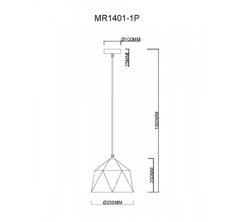 Подвесной светильник MyFar Brigitte MR1401-1P Подвесной светильник MyFar Brigitte MR1401-1P