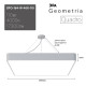 Подвесной светильник Эра Geometria SPO-164-W-40K-110 Б0050588