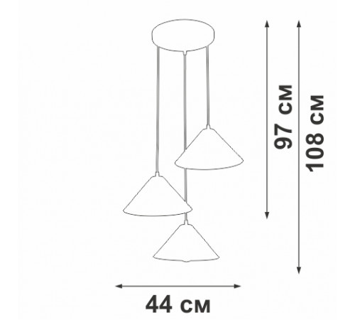 Подвесной светильник Vitaluce V3093-0/3S Подвесной светильник Vitaluce V3093-0/3S