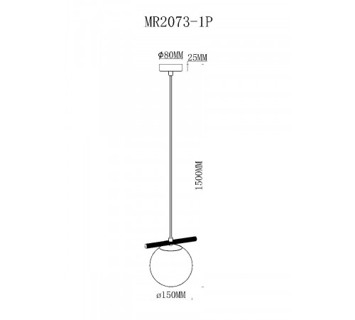 Подвесной светильник Myfar Francis MR2073-1P