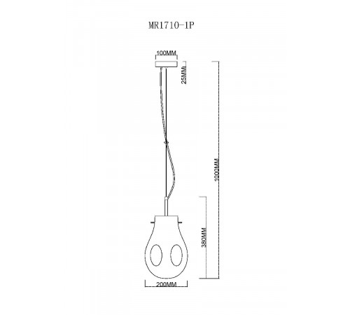Подвесной светильник MyFar Eye MR1710-1P Подвесной светильник MyFar Eye MR1710-1P