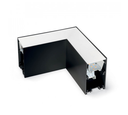 Подвесной светодиодный светильник Ideal Lux Fluo Corner 3000K Black 191430 Подвесной светодиодный светильник Ideal Lux Fluo Corner 3000K Black 191430
