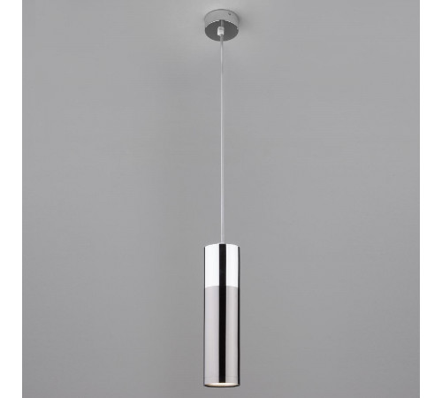 Подвесной светильник Eurosvet Double Topper 50135/1 LED хром/черный жемчуг