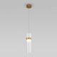 Подвесной светильник Eurosvet Lumen 50244/1 LED латунь/прозрачный a061286