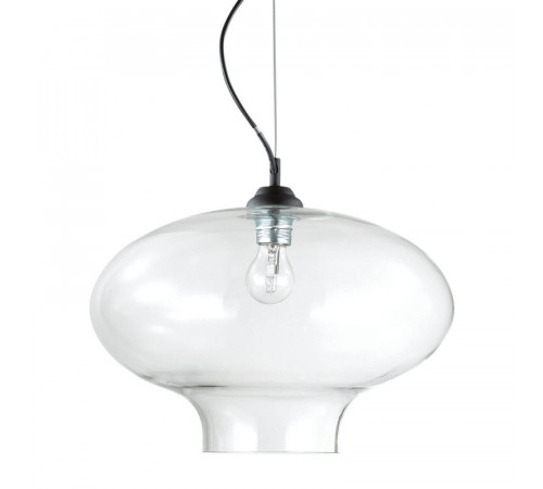 Подвесной светильник Ideal Lux Bistro SP1 Round Trasparente 120898 Подвесной светильник Ideal Lux Bistro SP1 Round Trasparente 120898
