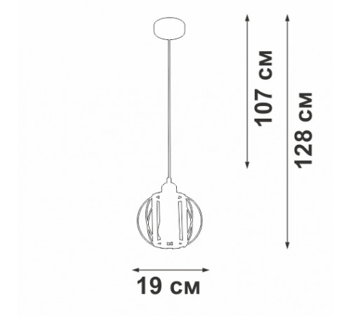 Подвесной светильник Vitaluce V2852-1/1S Подвесной светильник Vitaluce V2852-1/1S