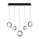 Подвесной светильник Lumien Hall Livin LH8028/5P-BK-PBK-SGD