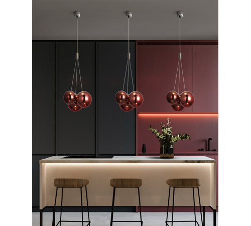 Подвесной светильник Delight Collection 19152 19152P/3 rose gold Подвесной светильник Delight Collection 19152 19152P/3 rose gold