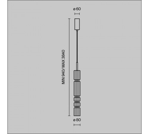 Подвесной светильник Maytoni Ordo MOD272PL-L12B3K Подвесной светильник Maytoni Ordo MOD272PL-L12B3K