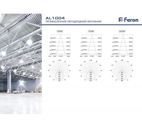Складской светильник Feron AL1004 41330 Складской светильник Feron AL1004 41330