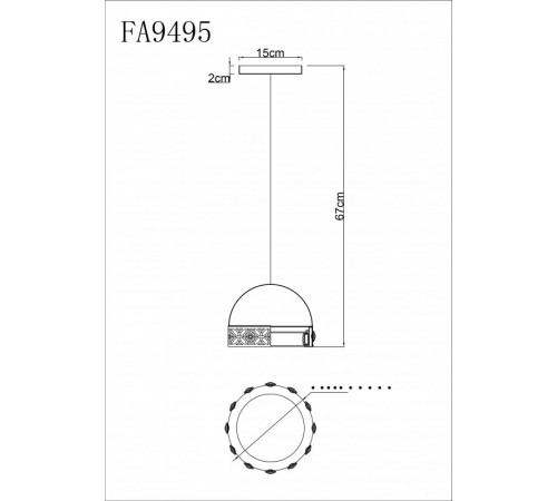 Подвесной светильник Ambrella Light Acrylica FA9495