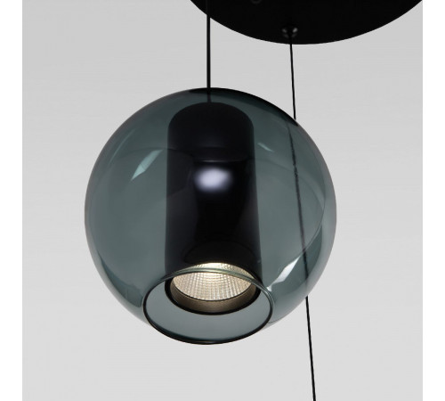 Подвесной светильник Eurosvet Cobble 50258/3 LED дымчатый/бирюзовый a064555 Подвесной светильник Eurosvet Cobble 50258/3 LED дымчатый/бирюзовый a064555