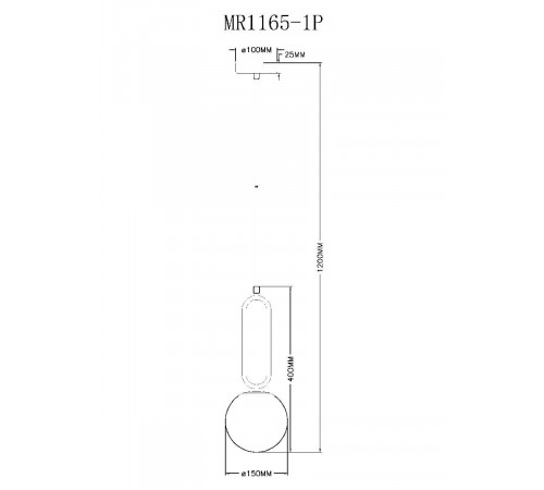 Подвесной светильник Myfar Pierre MR1165-1P Подвесной светильник Myfar Pierre MR1165-1P