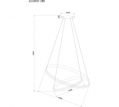 Подвесной светильник Arte Lamp Meridiana A2198SP-2WH Подвесной светильник Arte Lamp Meridiana A2198SP-2WH