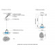 Подвесной светильник Crystal Lux FELICIDAD SP9W LED
