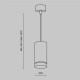 Подвесной светильник Maytoni Technical Orlo P085PL-12W4K-B