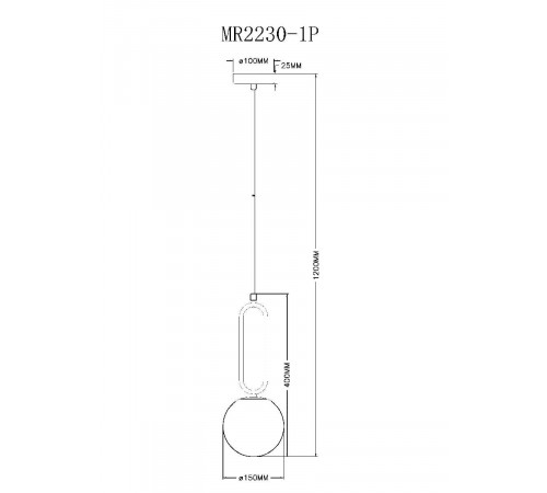 Подвесной светильник Myfar Pierre MR2230-1P