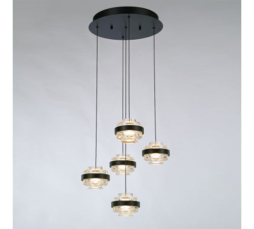 Подвесной светильник Delight Collection MD22030002 MD22030002-5A black/clear Подвесной светильник Delight Collection MD22030002 MD22030002-5A black/clear
