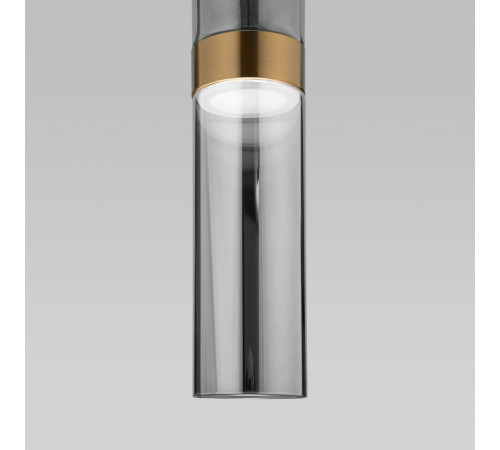 Подвесной светильник Eurosvet Lumen 50244/1 LED латунь/дымчатый a061287 Подвесной светильник Eurosvet Lumen 50244/1 LED латунь/дымчатый a061287