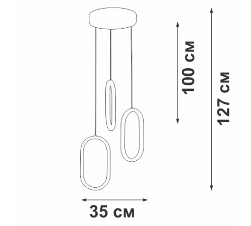 Подвесной светильник Vitaluce V3776-0/3S Подвесной светильник Vitaluce V3776-0/3S