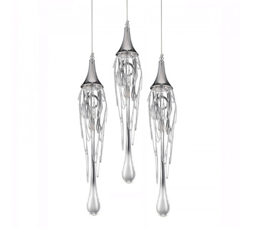 Подвесной светильник Delight Collection Goddess Tears P68009L-3/R chrome Подвесной светильник Delight Collection Goddess Tears P68009L-3/R chrome