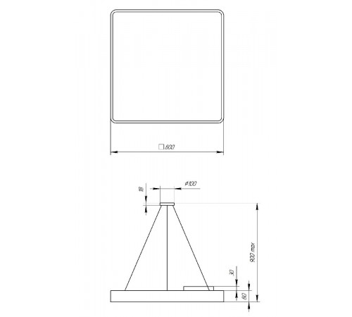 Подвесной светильник Эра Geometria SPO-164-W-40K-110 Б0050588 Подвесной светильник Эра Geometria SPO-164-W-40K-110 Б0050588