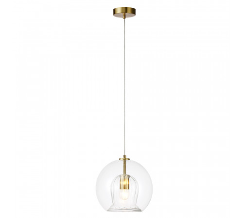 Подвесной светильник Crystal Lux LUISA SP1 BRASS/TRANSPARENT Подвесной светильник Crystal Lux LUISA SP1 BRASS/TRANSPARENT