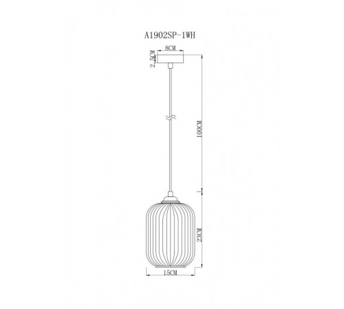 Подвесной светильник ARTE Lamp A1902SP-1WH Подвесной светильник ARTE Lamp A1902SP-1WH