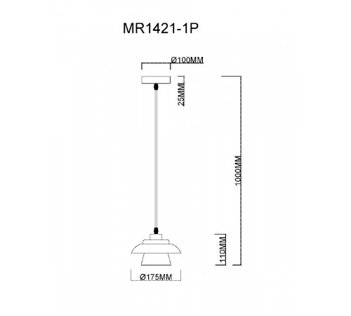 Подвесной светильник MyFar Renata MR1421-1P Подвесной светильник MyFar Renata MR1421-1P