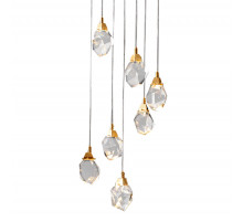 Подвесной светильник Delight Collection Crystal rock MD-020B-7 gold