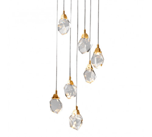 Подвесной светильник Delight Collection Crystal rock MD-020B-7 gold Подвесной светильник Delight Collection Crystal rock MD-020B-7 gold