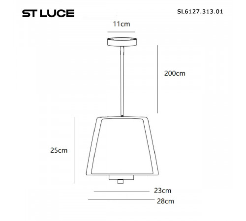 Подвесной светильник ST Luce Pandora SL6127.313.01 Подвесной светильник ST Luce Pandora SL6127.313.01