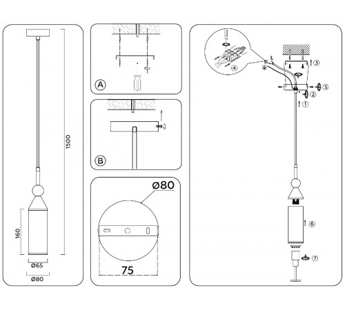 Подвесной светильник Ambrella Light High Light Heigh Light LH55271