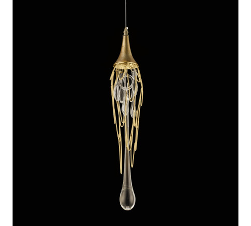Подвесной светильник Delight Collection Goddess Tears P68009S-1G gold Подвесной светильник Delight Collection Goddess Tears P68009S-1G gold