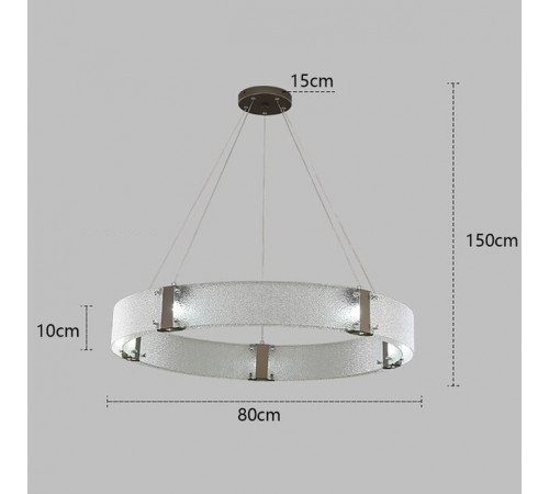 Подвесной светильник Delight Collection Parallel Ring D8028P/R/D800 black/clear Подвесной светильник Delight Collection Parallel Ring D8028P/R/D800 black/clear