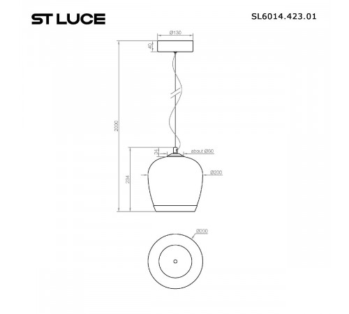 Подвесной светильник ST Luce Ripple SL6014.423.01 Подвесной светильник ST Luce Ripple SL6014.423.01