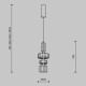 Подвесной светильник Maytoni Level MOD253PL-L18BS3K3