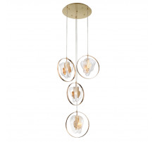 Подвесной светильник Delight Collection Cowley P60669-4 gold/clear