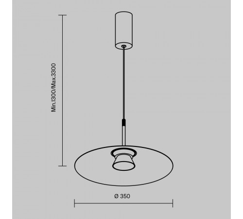 Подвесной светильник Maytoni Platte MOD352PL-L10W3K Подвесной светильник Maytoni Platte MOD352PL-L10W3K