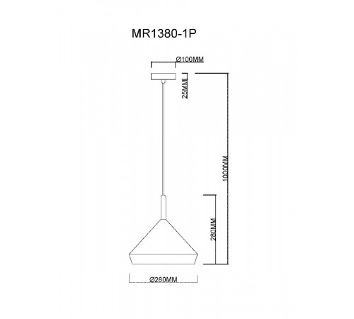 Подвесной светильник MyFar Adele MR1380-1P Подвесной светильник MyFar Adele MR1380-1P