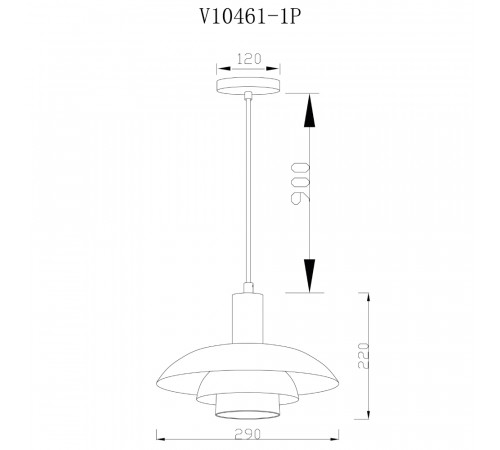 Подвесной светильник Moderli Pescara V10461-1P Подвесной светильник Moderli Pescara V10461-1P