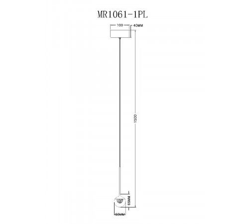 Подвесной светильник Myfar Kollins MR1061-1PL Подвесной светильник Myfar Kollins MR1061-1PL