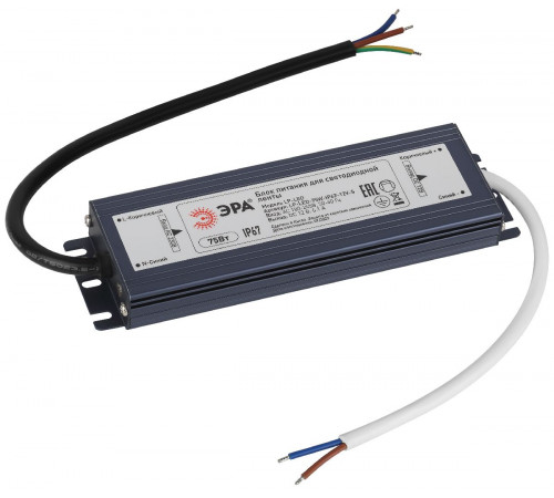 Блок питания Эра 75Вт DC12В 6.1A IP67 LP-LED-75W-IP67-12V-S Б0061137 Блок питания Эра 75Вт DC12В 6.1A IP67 LP-LED-75W-IP67-12V-S Б0061137