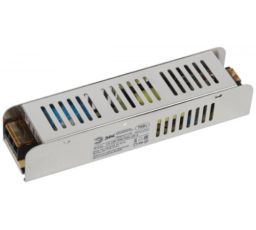 Блок питания Эра 75Вт DC12В 6.25A IP20 LP-LED-75W-IP20-12V-S Б0061122 Блок питания Эра 75Вт DC12В 6.25A IP20 LP-LED-75W-IP20-12V-S Б0061122